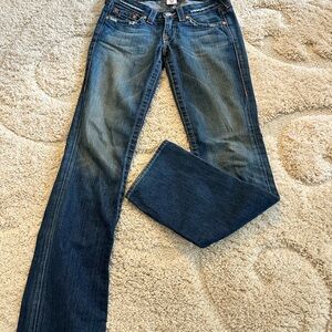 True Religion Women's Dark Blue Bootcut Jeans - Classic Denim